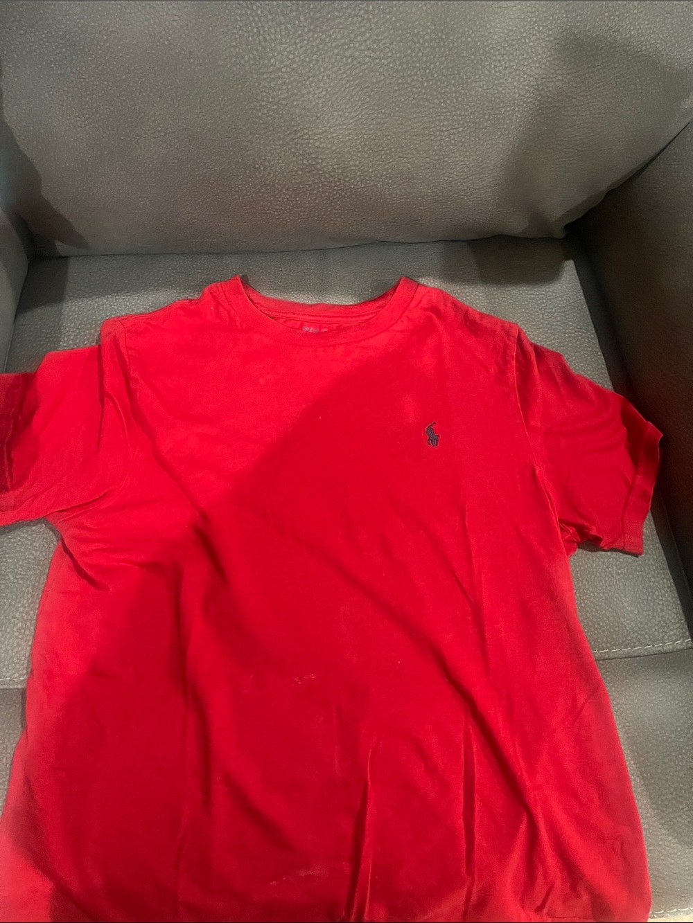 Polo by Ralph Lauren Bright Red Short Sleeve Crew Tee with Embroidered Pony